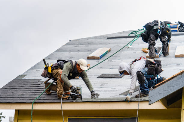 Professional Gutter Installation technician working in Bonneau, SC